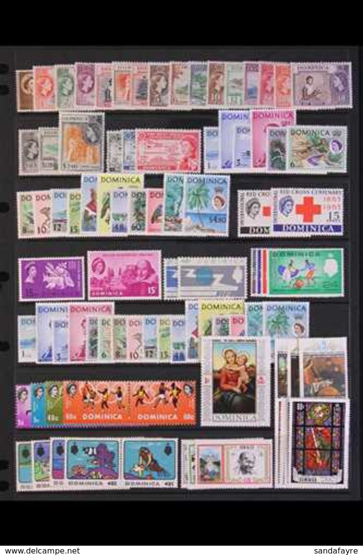 1954-1969 VERY FINE MINT COLLECTION  On A Stock Page, All Different Complete Sets, Includes 1954-62 Set, 1963-65 Set Etc - Dominica (...-1978)