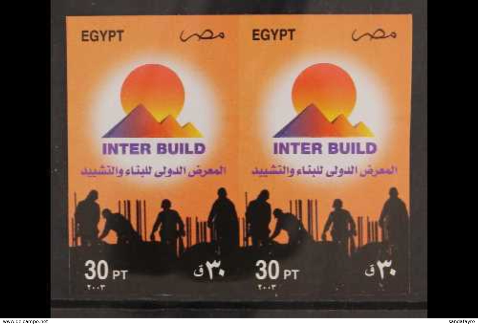 2003  30p Build & Construction Conference, IMPERF PAIR, SG 2279, Some Minor Creasing, Otherwise Never Hinged Mint. For M - Andere & Zonder Classificatie