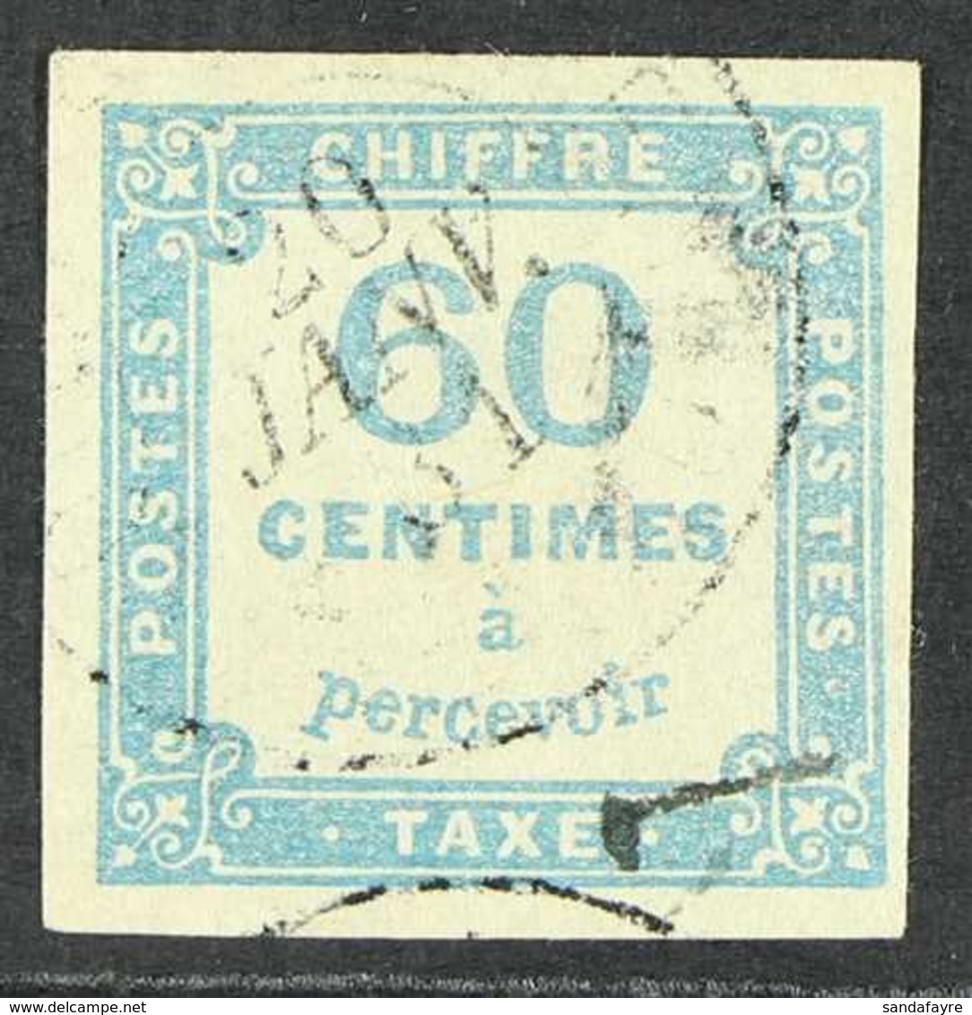 POSTAGE DUES  1871 - 8 60c Blue, Yv 9, Superb Used. For More Images, Please Visit Http://www.sandafayre.com/itemdetails. - Andere & Zonder Classificatie