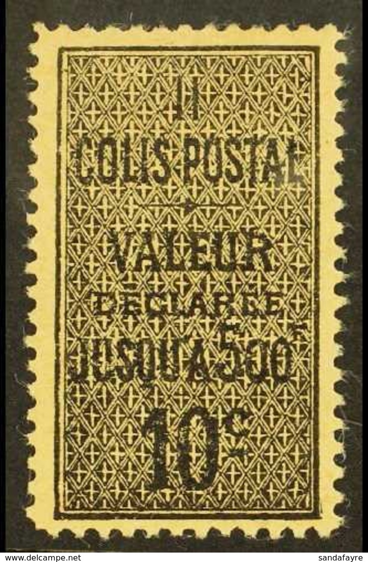 ALGERIA  PARCEL POST 1899 10c Black On Yellowish, Type I, Yv 2a, Very Fine Mint. For More Images, Please Visit Http://ww - Autres & Non Classés