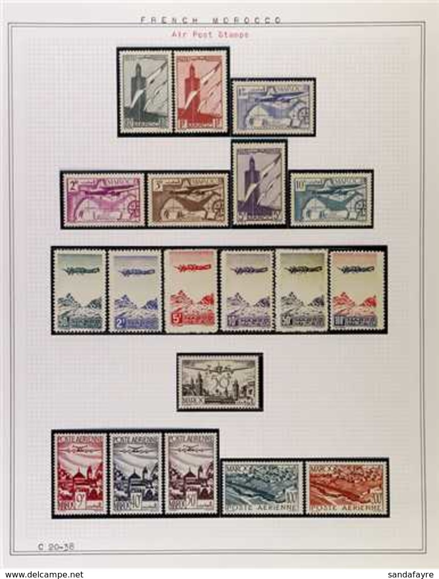 FRENCH MOROCCO  1917-1955 ALL DIFFERENT COLLECTION, MOSTLY NEVER HINGED MINT, Plus A Few Used (these Ignored In Estimate - Autres & Non Classés