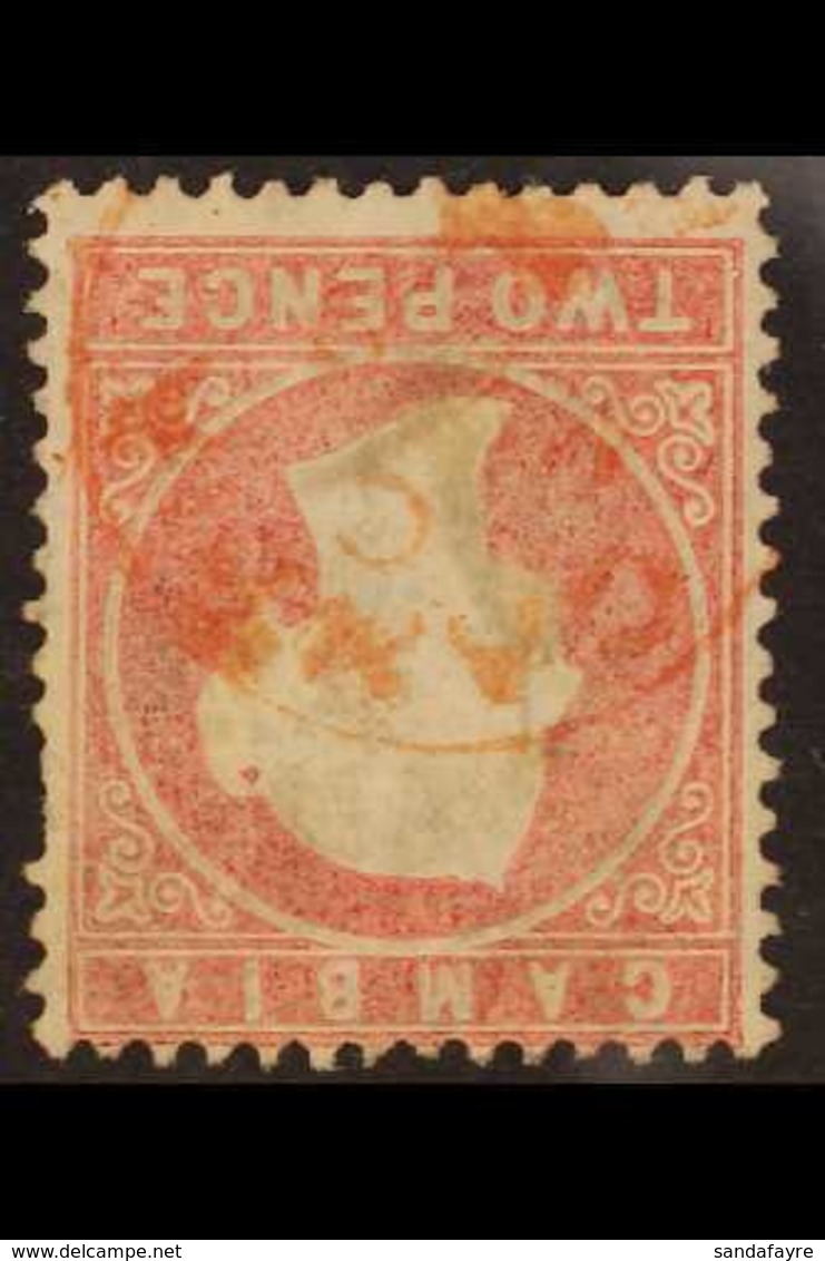 1880-81  2d Rose, Watermark Crown CC Inverted, SG 13Bw, Used, Small Faults. Cat £400. For More Images, Please Visit Http - Gambie (...-1964)