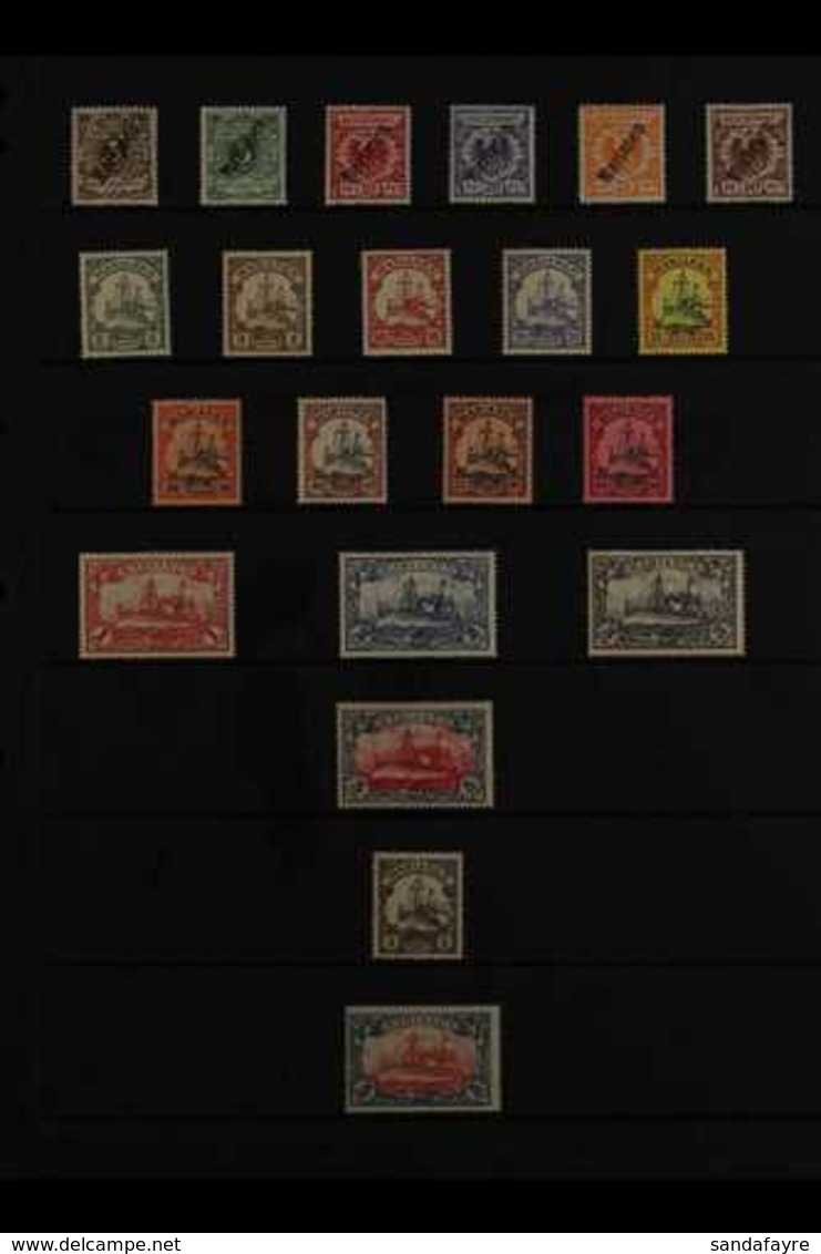 MARIANAS ISLANDS  1900-1919 FINE MINT COLLECTION Presented On A Stock Page That Includes The 1900 "Marianen" 56° Overpri - Andere & Zonder Classificatie