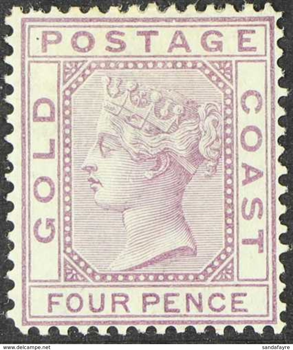 1876-84  4d Magenta, SG 7, Fine Mint, One Slightly Shortish Perf At Top, Fresh. For More Images, Please Visit Http://www - Goudkust (...-1957)