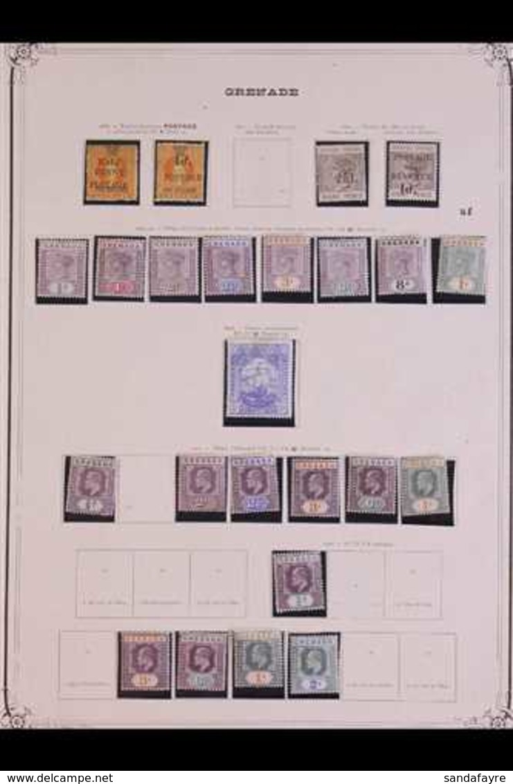 1888 - 1958 LOVELY MINT ONLY COLLECTION - MANY COMPLETE SETS  Attractive Collection In Mounts On Printed Pages Starts Wi - Grenada (...-1974)