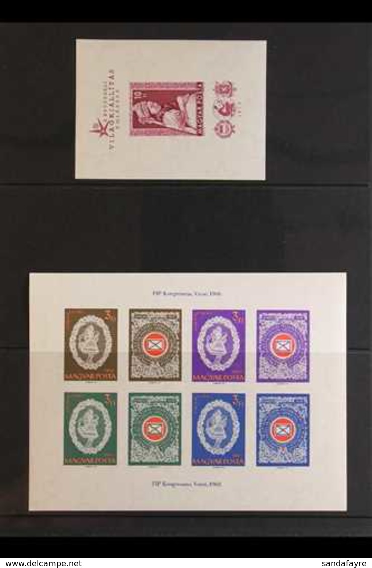 1958-74 NHM IMPERFORATE MINIATURE SHEET COLLECTION  Presented On Stock Pages & Includes The 1958 Brussels Exhibition M/s - Autres & Non Classés