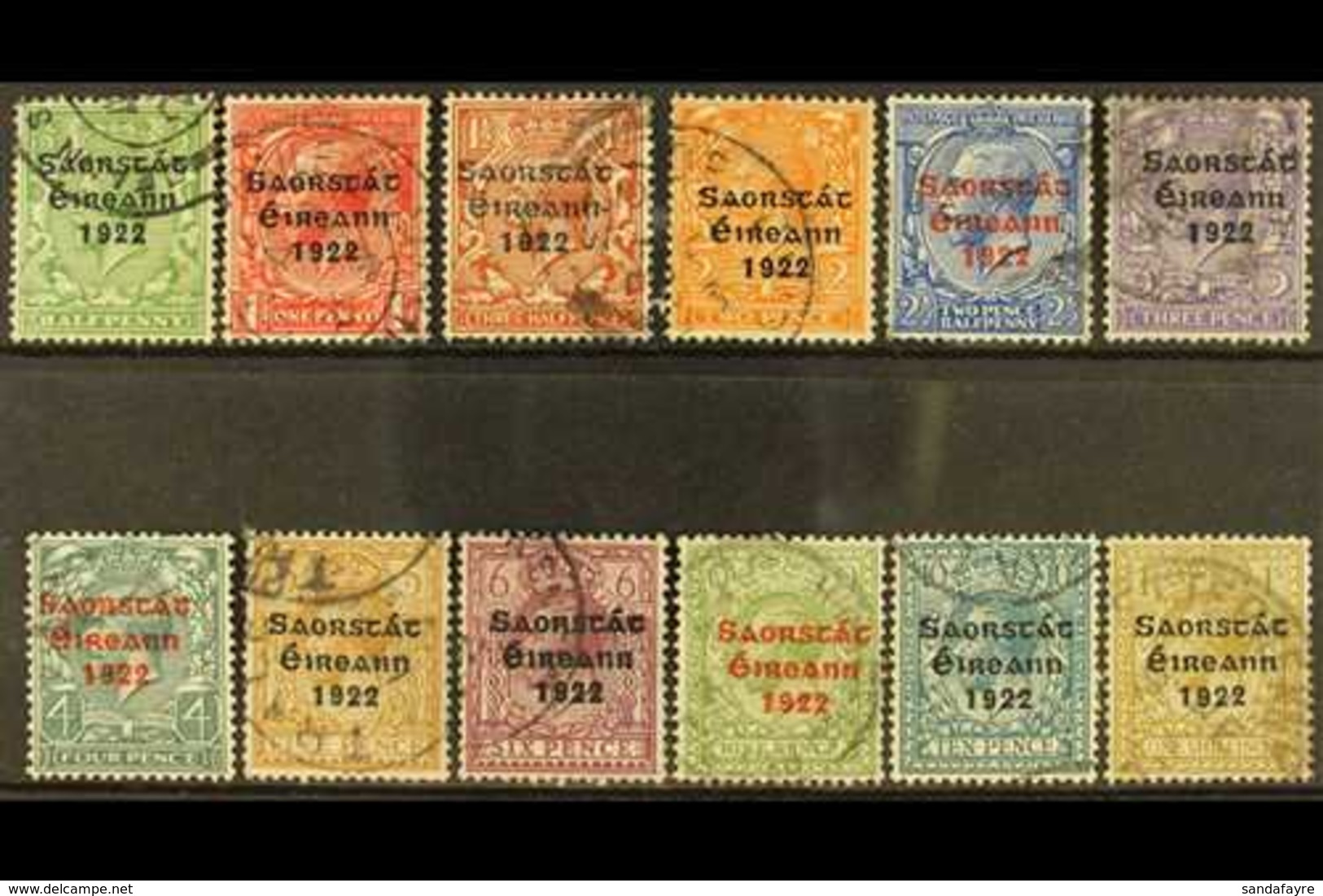 1922-23  Set To 1s, SG 52/63, Fine Cds Used. (12) For More Images, Please Visit Http://www.sandafayre.com/itemdetails.as - Autres & Non Classés