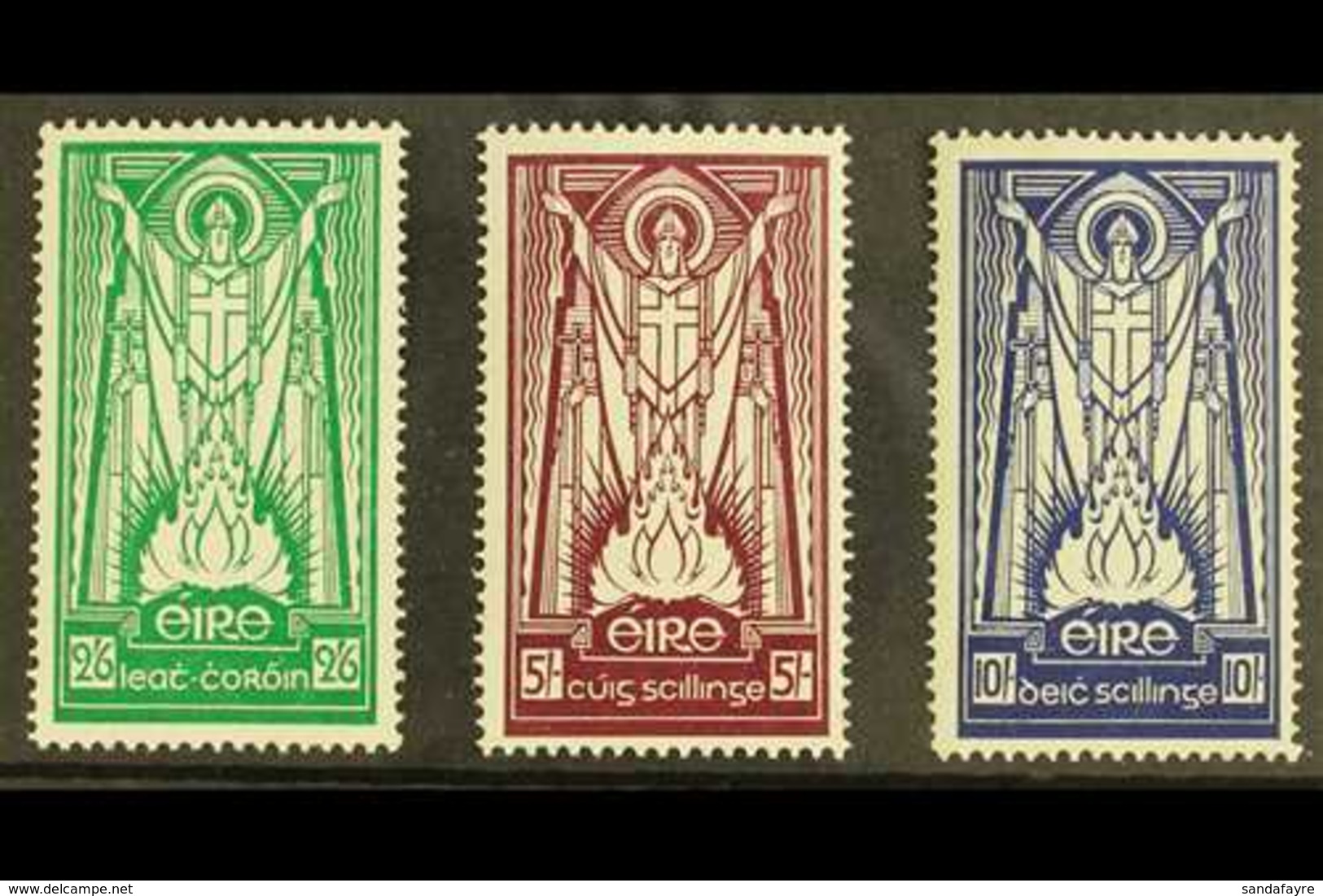1937  St. Patrick High Values, Watermark Multiple "Se" Complete Set, SG 102/4, NEVER HINGED MINT (3). For More Images, P - Andere & Zonder Classificatie
