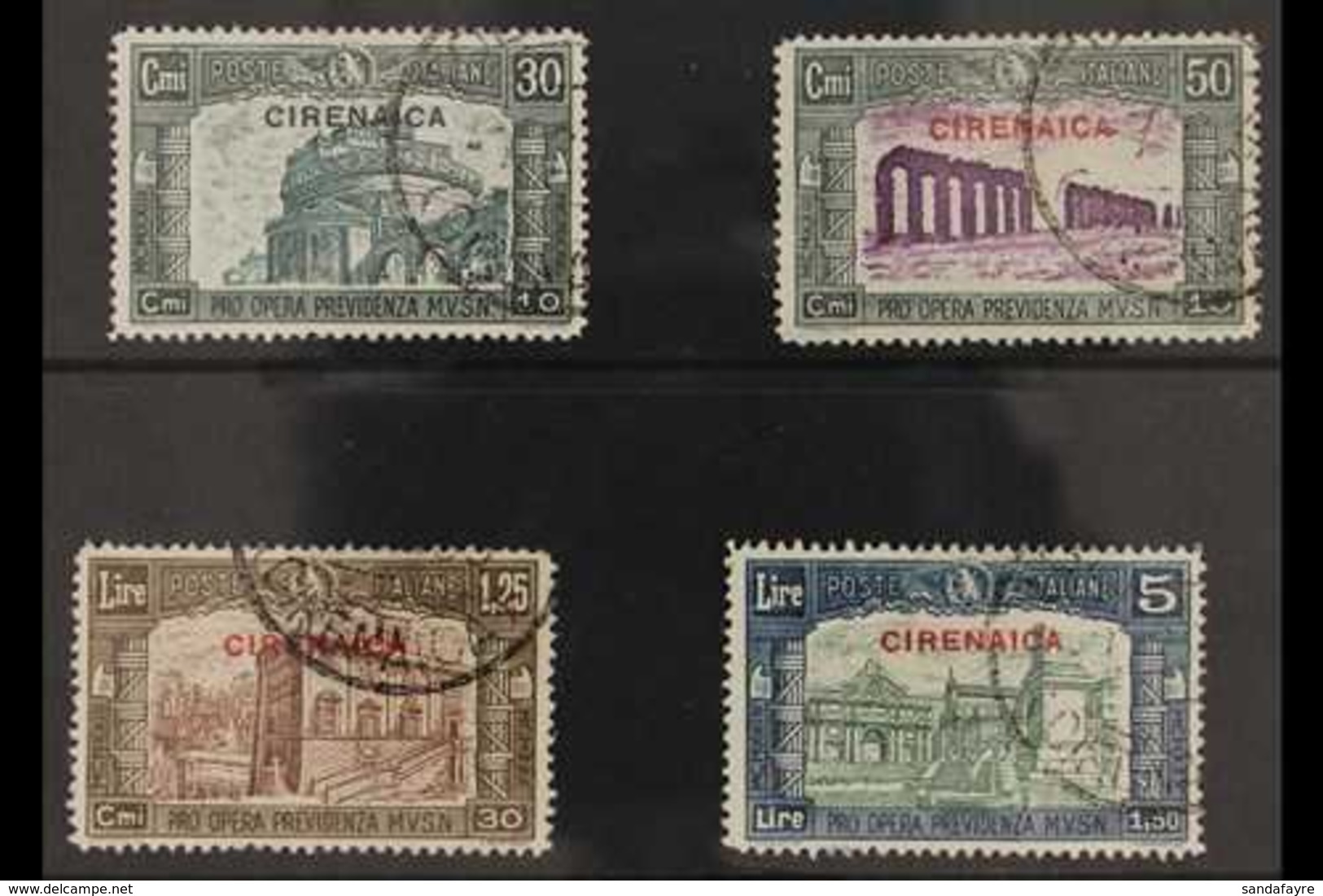 CYRENAICA  1930 Third National Defence Fund Complete Set (Sass. S. 17, SG 66/69), Very Fine Used. (4 Stamps) For More Im - Andere & Zonder Classificatie