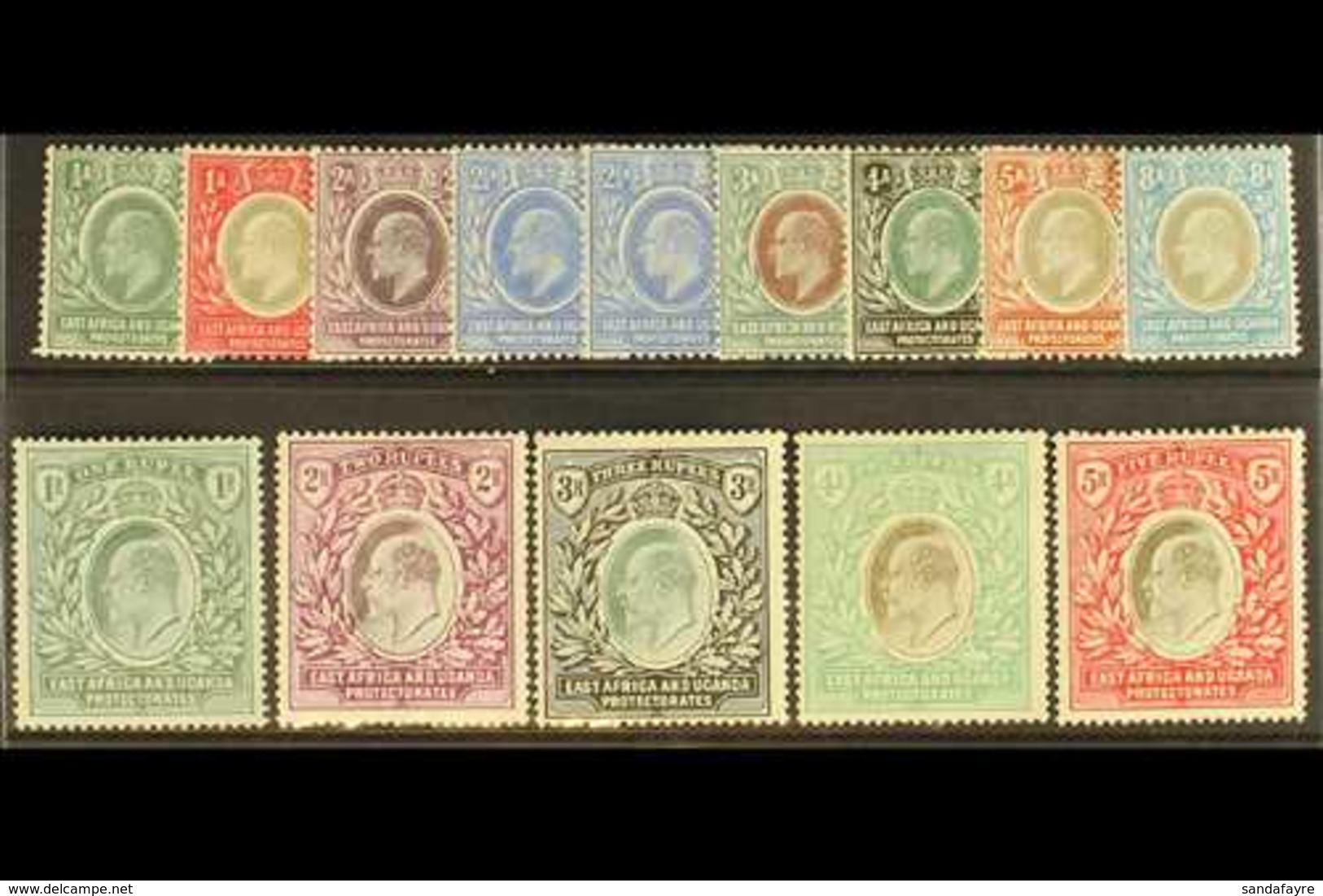 1904 - 7  Ed VII Set To 5r Complete, Wmk MCA, SG 17/30, Very Fine Mint. (13 Stamps) For More Images, Please Visit Http:/ - Vide