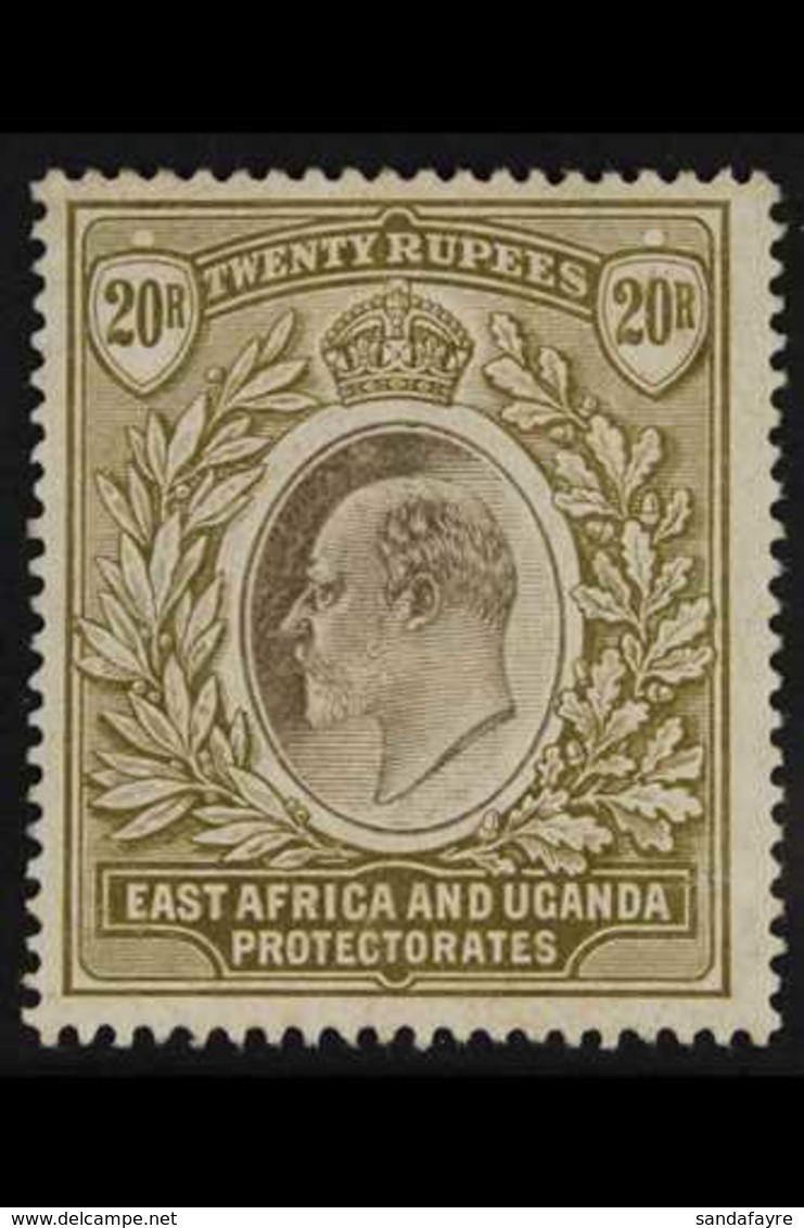 1904-07  20r Grey And Stone KEVII, SG 32, Fine Mint, Fresh & Scarce. For More Images, Please Visit Http://www.sandafayre - Vide