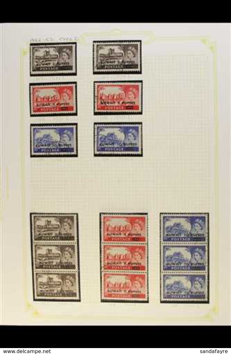 1923-61 FINE USED COLLECTION  Includes 1923-24 Values To 3a, 1933-34 6a Air, 1948-49 10r On 10s, 1952-54 Two Complete Se - Koeweit