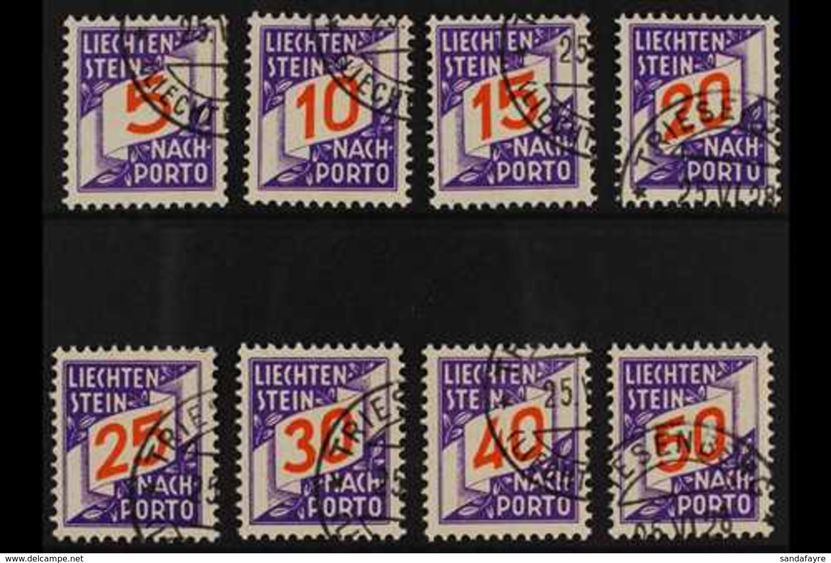 POSTAGE DUE  1928 Complete Set, SG D84/D91, Very Fine Used. (8 Stamps) For More Images, Please Visit Http://www.sandafay - Autres & Non Classés