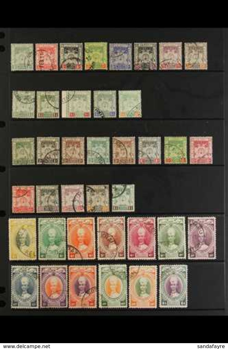 KELANTAN  1911-1965 ATTRACTIVE FINE USED COLLECTION On Stock Pages, All Different, Includes 1911-15 Set, 1921-28 Set, 19 - Andere & Zonder Classificatie