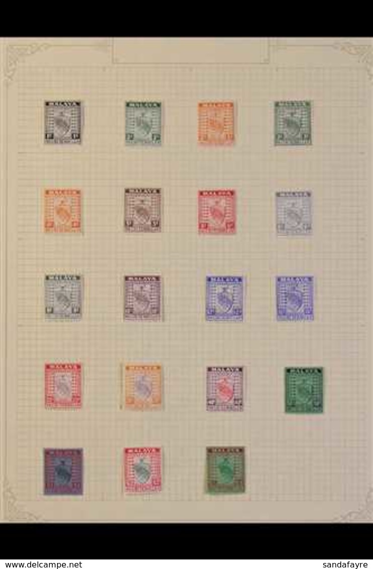 NEGRI SEMBILAN  1935 - 1957 Complete Mint Collection, SG 21 - 79, Lovely Fresh Lot. (59 Stamps) For More Images, Please  - Andere & Zonder Classificatie