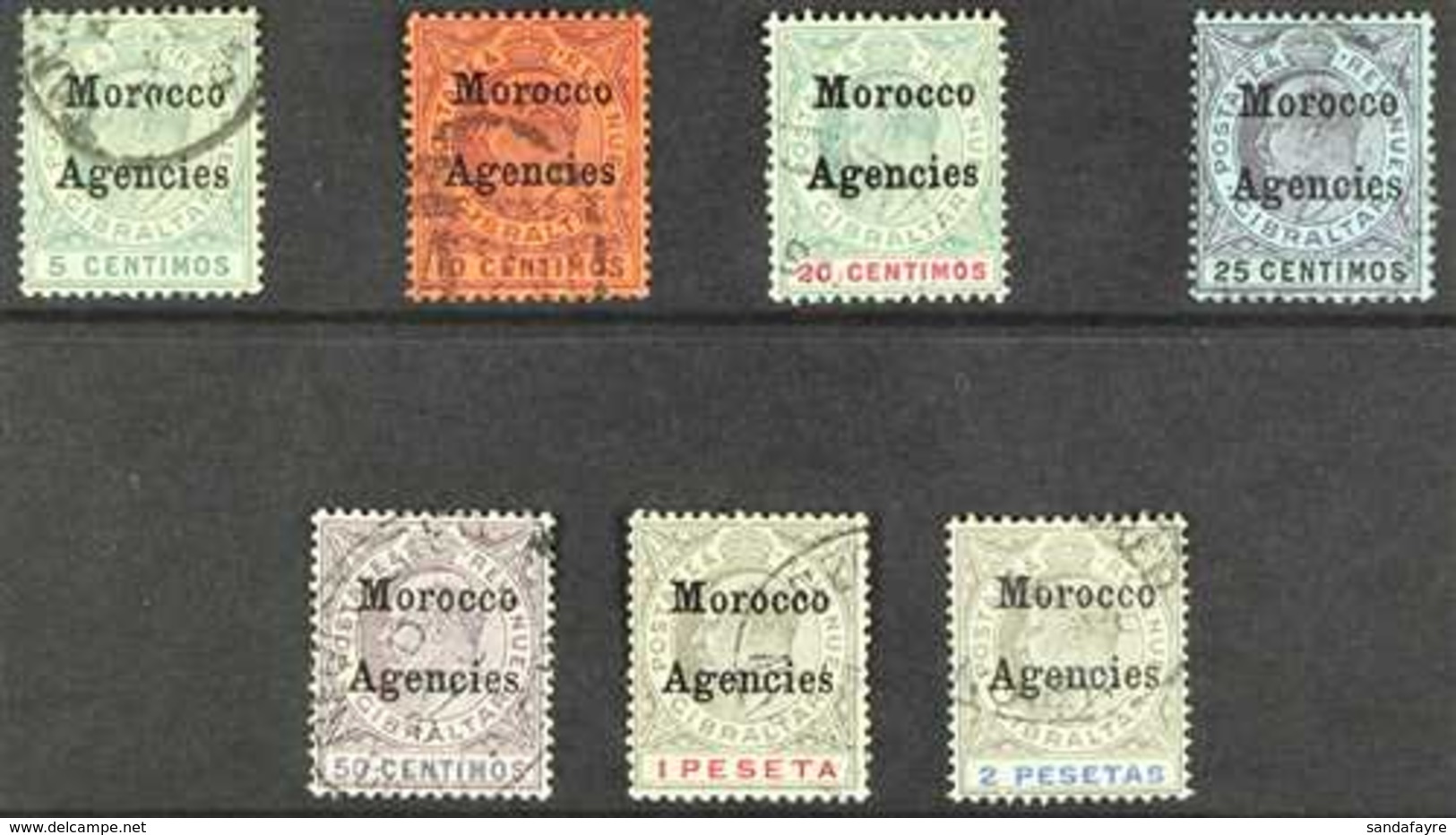 1903 - 1905  Ed VII Set Complete, Wmk Crown CA, SG 17 - 23, Fine To Very Fine Used. Scarce Set. (7 Stamps) For More Imag - Autres & Non Classés