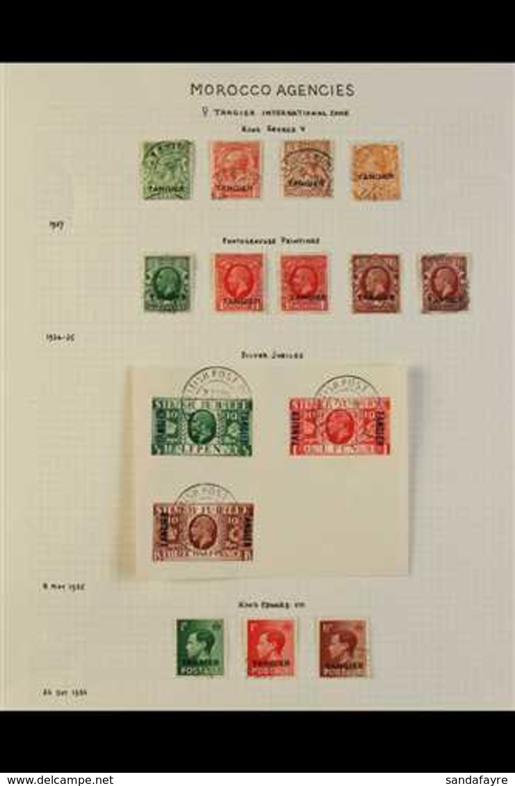 TANGIER  1927 - 1957 Virtually Complete Fine Used Collection Written Up On Pages And Including 1935 Silver Jubilee Set O - Andere & Zonder Classificatie