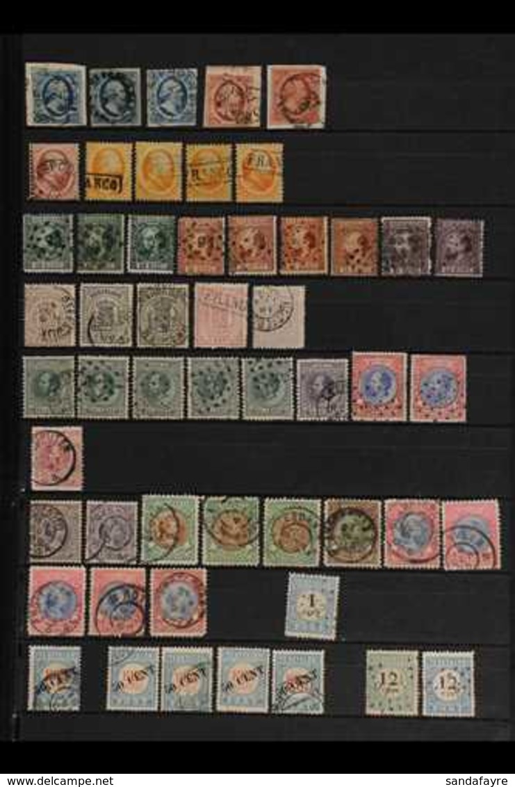 1852-1913 FINE USED SELECTION  Interesting Assembly On Stock Pages With Many Better Stamps, Some With Postmark Interest, - Andere & Zonder Classificatie