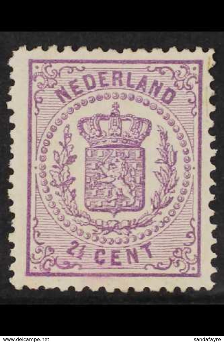 1869  2½c Mauve, No Watermark, Thin Paper, Perf 13-13½, SG 62, Fine Mint. For More Images, Please Visit Http://www.sanda - Autres & Non Classés