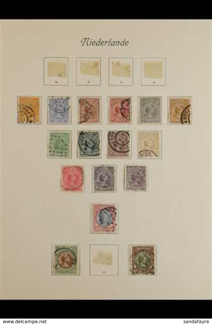 1890-1939 WILHELMINA COLLECTION CAT 2300+ EURO.  Presented On Printed Pages & Includes 1891-98 Queen Set To 2.50g, 1906  - Autres & Non Classés