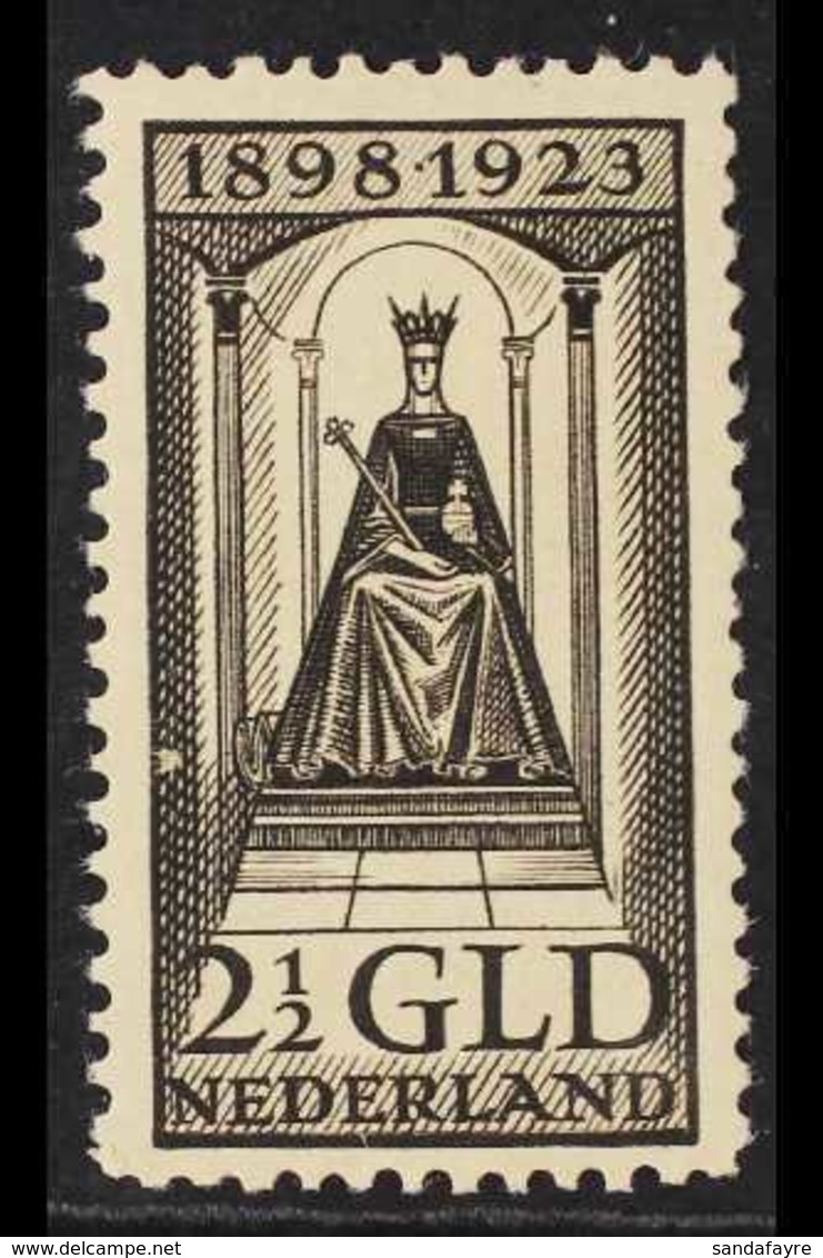 1923  2½g Black 25th Anniversary, SG 268, Very Fine Mint.  For More Images, Please Visit Http://www.sandafayre.com/itemd - Autres & Non Classés