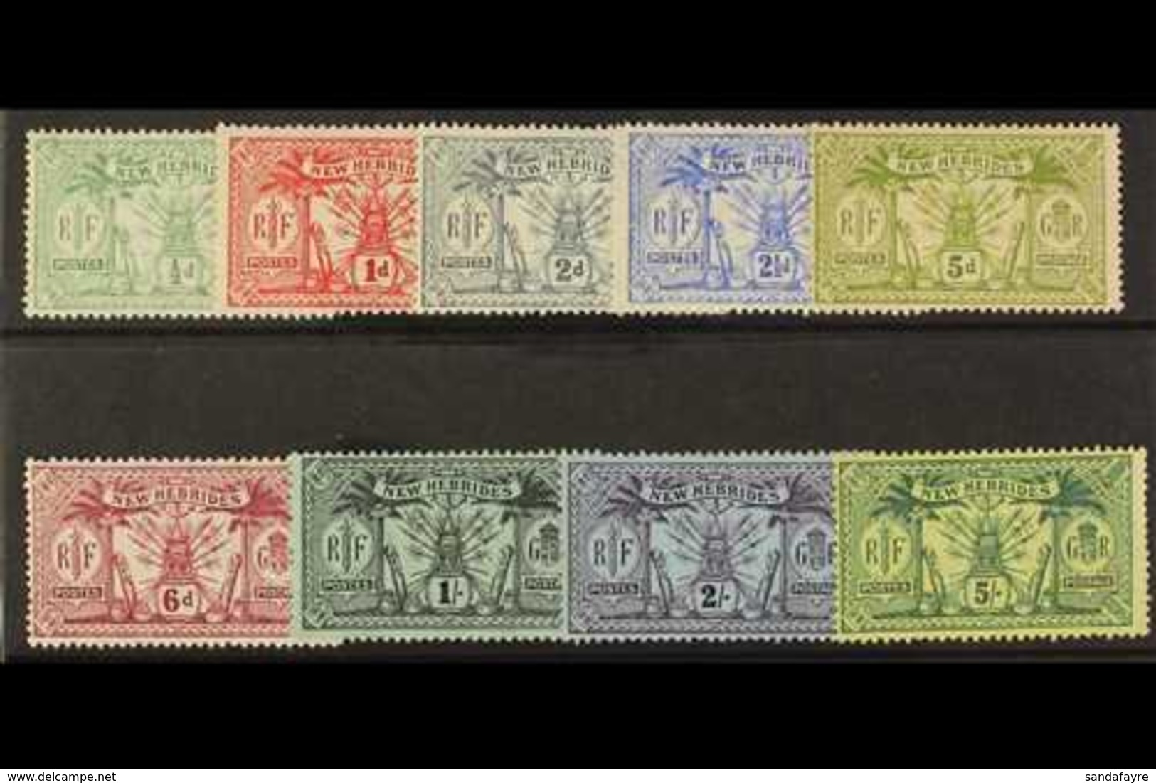 1911  Wmk Mult Crown CA Set Complete, SG 18/28, Very Fine Mint (9 Stamps) For More Images, Please Visit Http://www.sanda - Andere & Zonder Classificatie