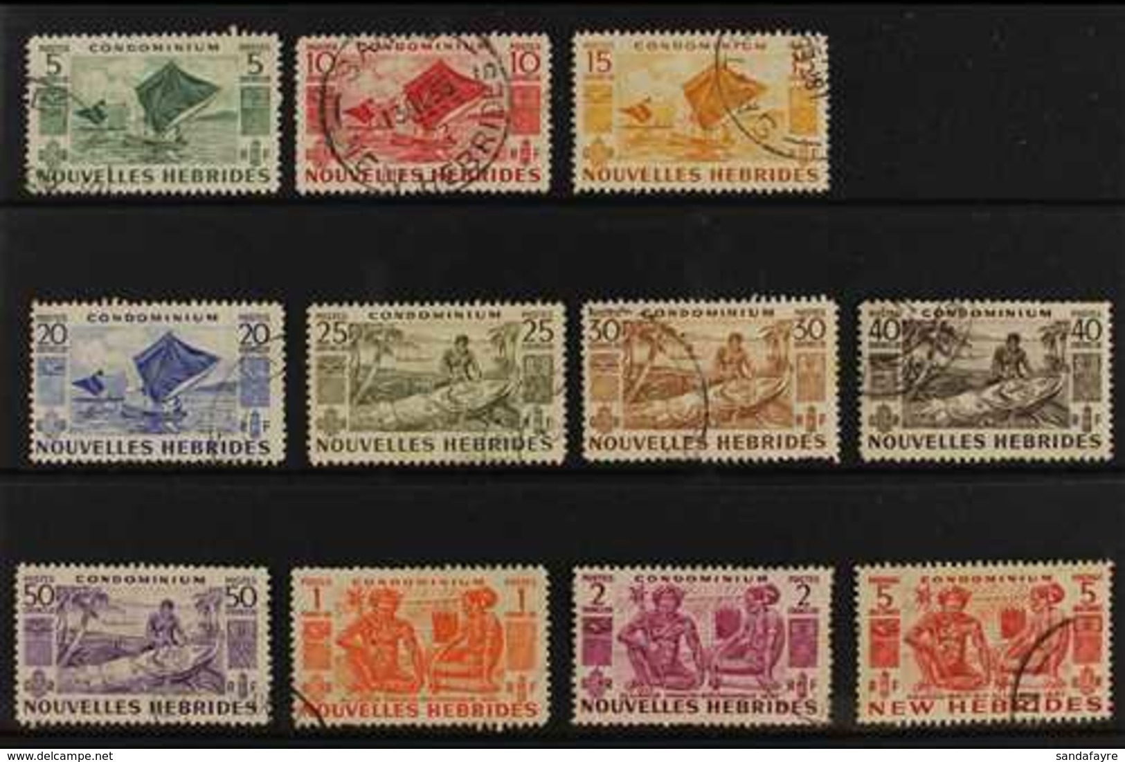 FRENCH  1953 Native Scenes Pictorial Set, SG F81/91, Good To Fine Used (11 Stamps) For More Images, Please Visit Http:// - Autres & Non Classés