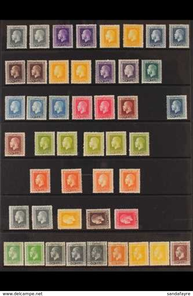 1915-42 KGV MINT COLLECTION.  An Attractive, Chiefly ALL DIFFERENT Collection With Strong Ranges Of Shades, Perforation  - Andere & Zonder Classificatie