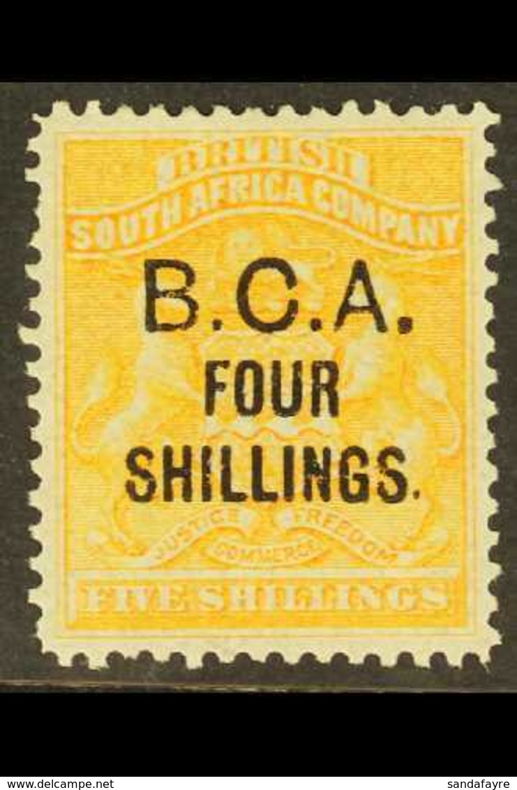 1892-93  4s On 5s Orange-yellow, SG 19, Very Fine Mint. For More Images, Please Visit Http://www.sandafayre.com/itemdeta - Nyassaland (1907-1953)