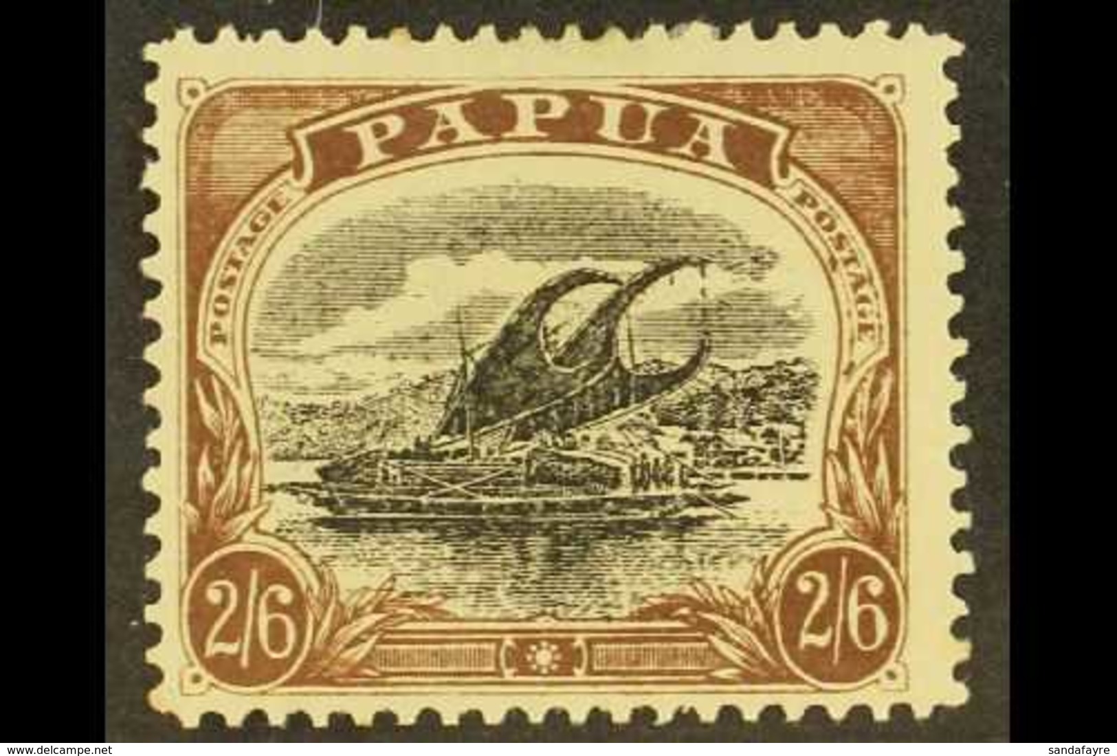 1907  2s 6d Black And Chocolate, Large Papua, Wmk Sideways, SG 48, Very Fine And Fresh Mint. For More Images, Please Vis - Papoea-Nieuw-Guinea