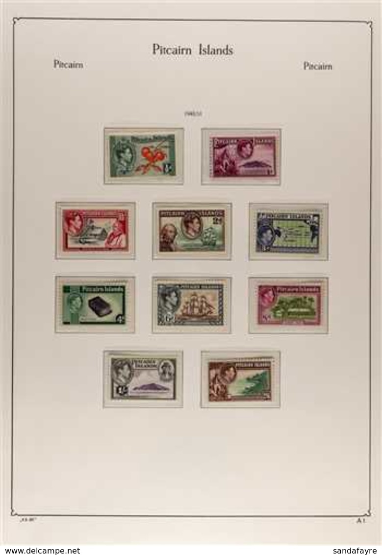 1940-1966 COMPLETE FINE MINT COLLECTION  On Hingeless Pages, Includes 1940-51 Set, 1949 Wedding & UPU Sets, 1957-63 Set  - Pitcairneilanden