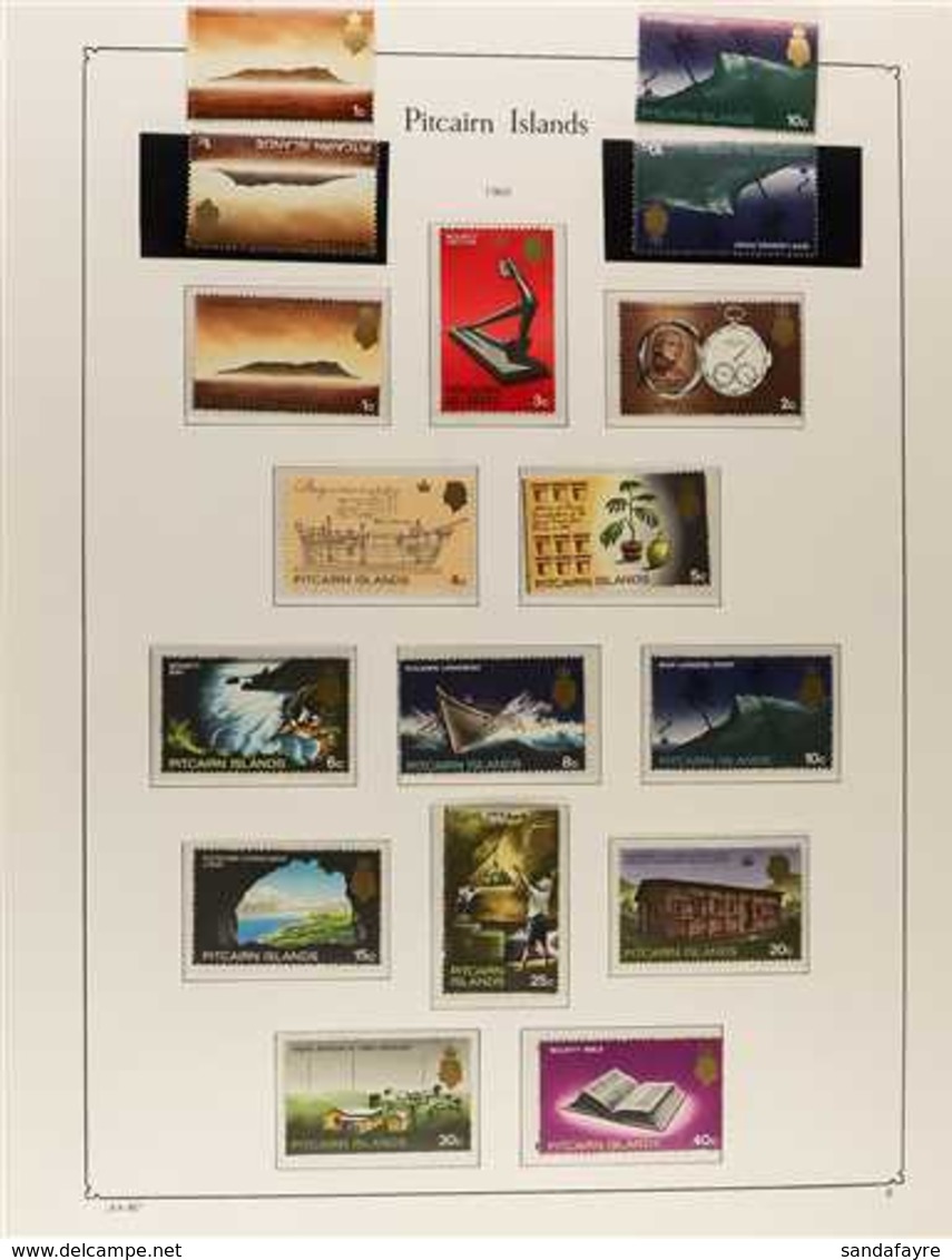 1967-1994 COMPLETE NEVER HINGED MINT COLLECTION  In A Hingeless Album, ALL DIFFERENT, Includes 1969-75 Set, 1988 Ships S - Pitcairn