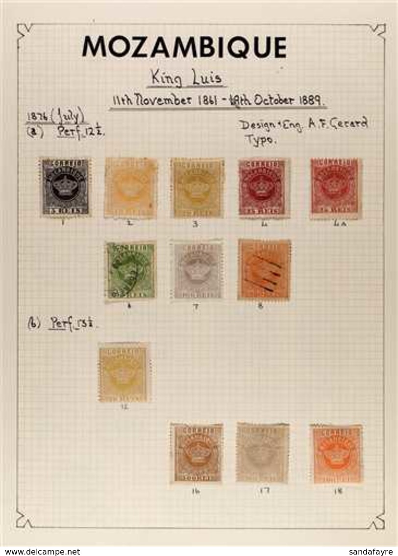 MOZAMBIQUE  1876-1975 INTERESTING COLLECTION Nicely Written Up On Leaves, All Different Mint & Used Stamps, Includes 187 - Autres & Non Classés