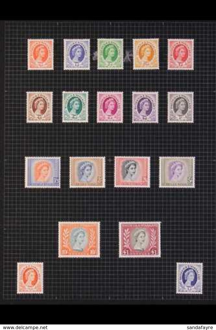 1954-63 MINT & USED COLLECTION  COMPLETE Run Of Basic Issues Both Mint & Used, Definitive Sets With Coil Stamps, Most 19 - Rhodesië & Nyasaland (1954-1963)