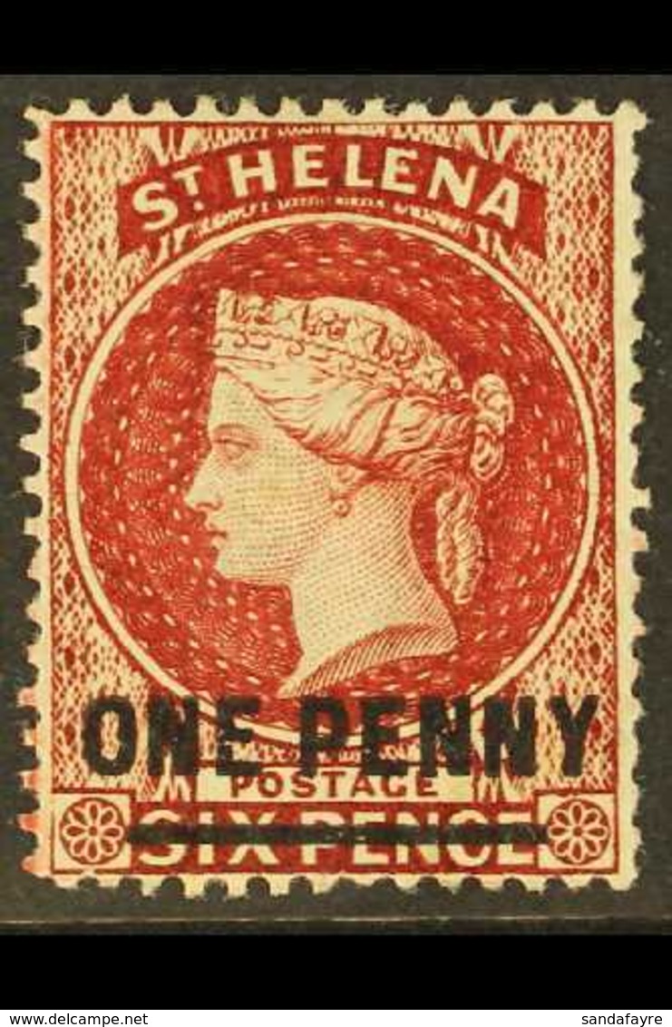 1880  1d Lake (Type B), Perf 14, SG 27, Fine Mint For More Images, Please Visit Http://www.sandafayre.com/itemdetails.as - Sint-Helena