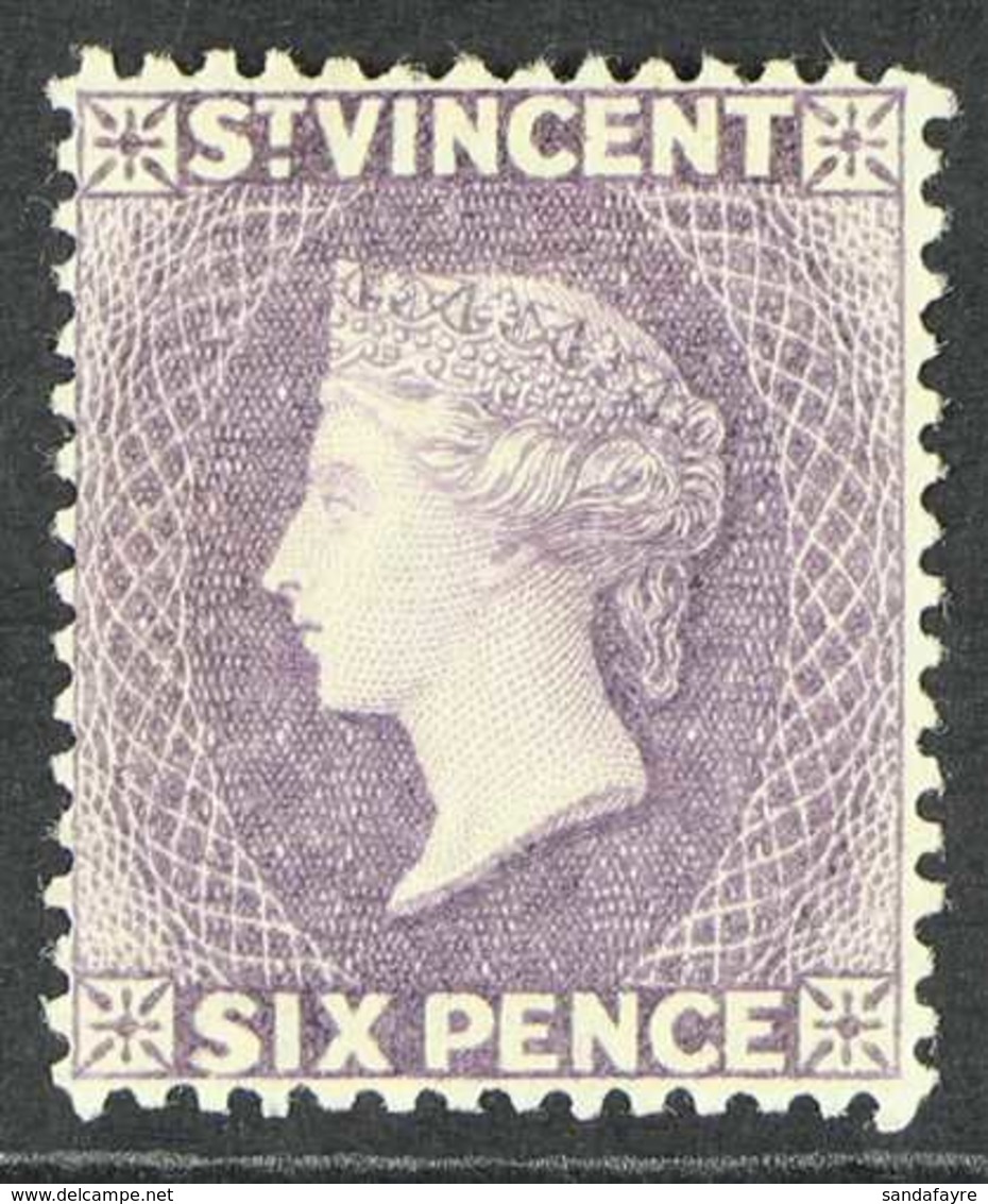 1885  6d Violet, Wmk CA, Perf 14, SG 52, Fine And Fresh Mint. For More Images, Please Visit Http://www.sandafayre.com/it - St.Vincent (...-1979)