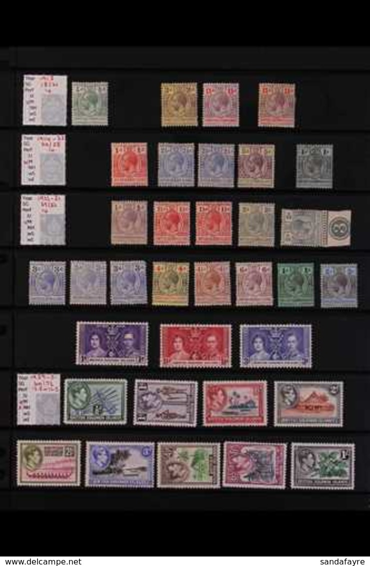 1913-88 FINE MINT / NEVER HINGED MINT COLLECTION  ALL DIFFERENT, Presented On Stock Pages, We See Useful Range Of KGV De - Salomonseilanden (...-1978)