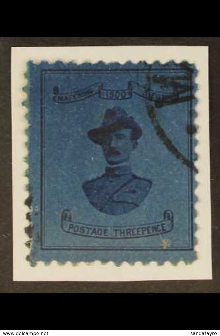 CAPE - MAFEKING SIEGE STAMPS  1900 Baden-Powell 3d Deep Blue/blue, 18½mm Wide, SG 20, Fine Used With Full Perfs. For Mor - Non Classés
