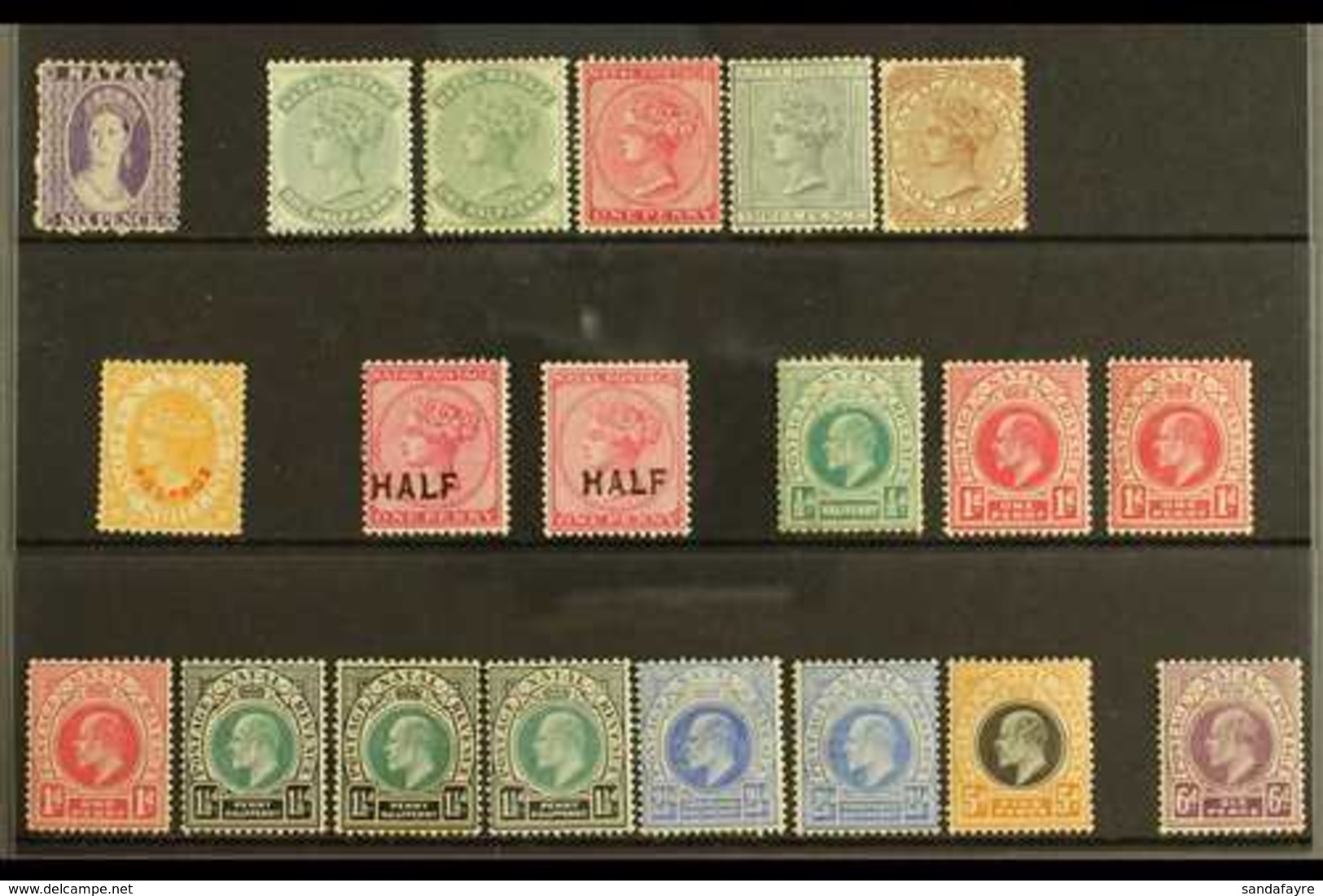 NATAL  1863-1908 MINT Selection On A Stock Card. QV To 1s, KEVII To 6d. Cat £200+ (20 Stamps) For More Images, Please Vi - Zonder Classificatie