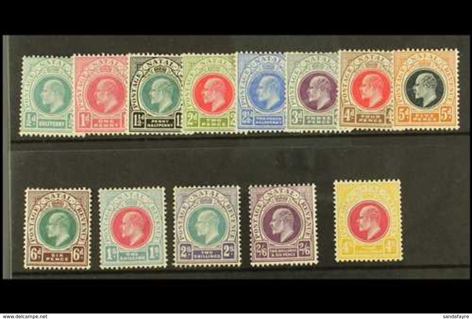 NATAL  1902-03 Complete Set SG 127/139, Fine Mint. (13 Stamps) For More Images, Please Visit Http://www.sandafayre.com/i - Zonder Classificatie