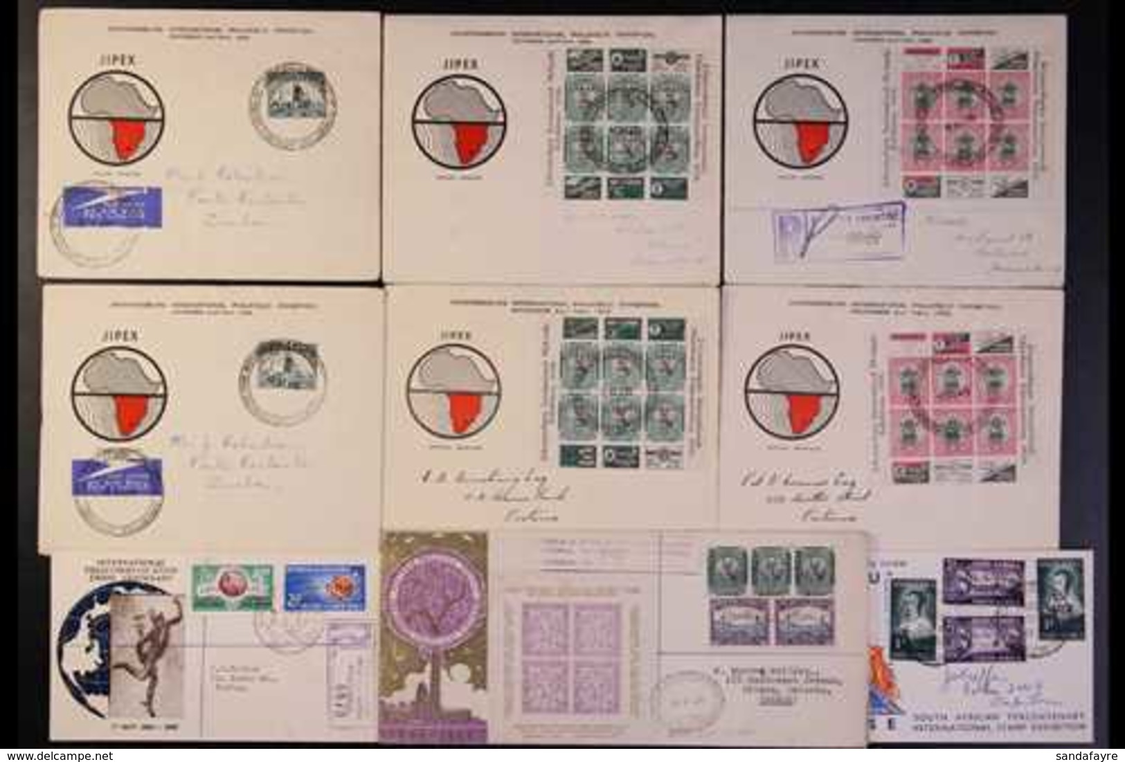 1910-80s COVERS ACCUMULATION  IN A LARGE BOX, Three Albums & Piles Of Loose FDCs, Includes First Flight Covers, Philatel - Zonder Classificatie
