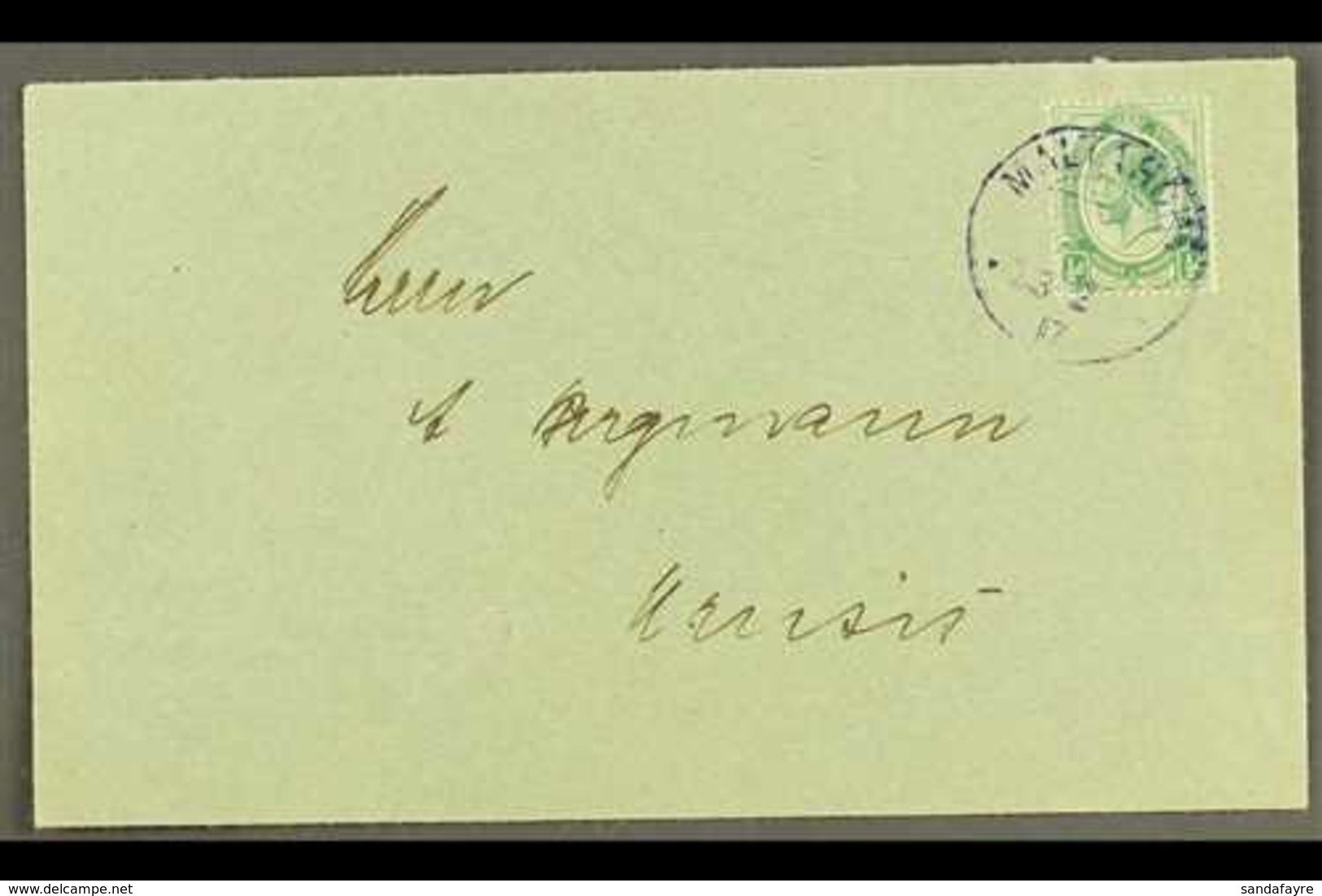 1917  (23 Feb) Cover Bearing ½d Union Stamp Tied By Fine "MALTAHOHE" Violet Cds Postmark, Putzel Type B2 Oc, With "2" In - Zuidwest-Afrika (1923-1990)