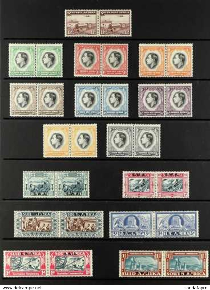 1937-1949 KGVI FINE MINT COLLECTION  A Complete Run From The 1937 3d "Mail Train" To The 1949 Voortrekker Set, SG 96/143 - Afrique Du Sud-Ouest (1923-1990)