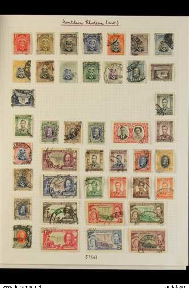 1924-47 USED COLLECTION  Includes 1924-9 Defins All Values 2s6d Plus A Faded 5s Fiscally Used (not Counted), 1931-7 Most - Rhodésie Du Sud (...-1964)