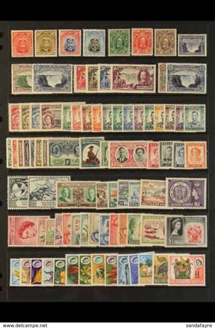 1924-64 MINT COLLECTION  Incl. Few KGV Defins Incl. 1924 10d & 1s, Collection Complete For Basic Issues From 1932 Falls  - Rhodésie Du Sud (...-1964)