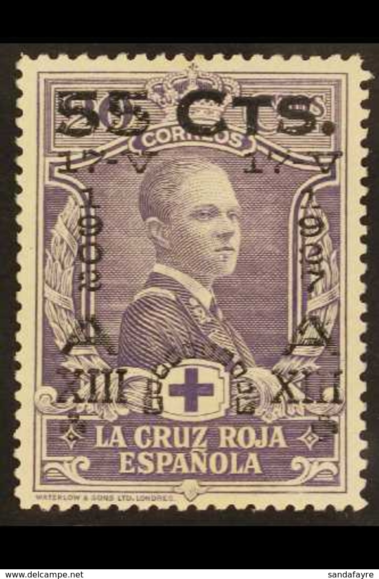 1927  55c On 20c Violet 25th Anniversary Of Coronation, SG 436 (Edifil 379), Never Hinged Mint. For More Images, Please  - Autres & Non Classés