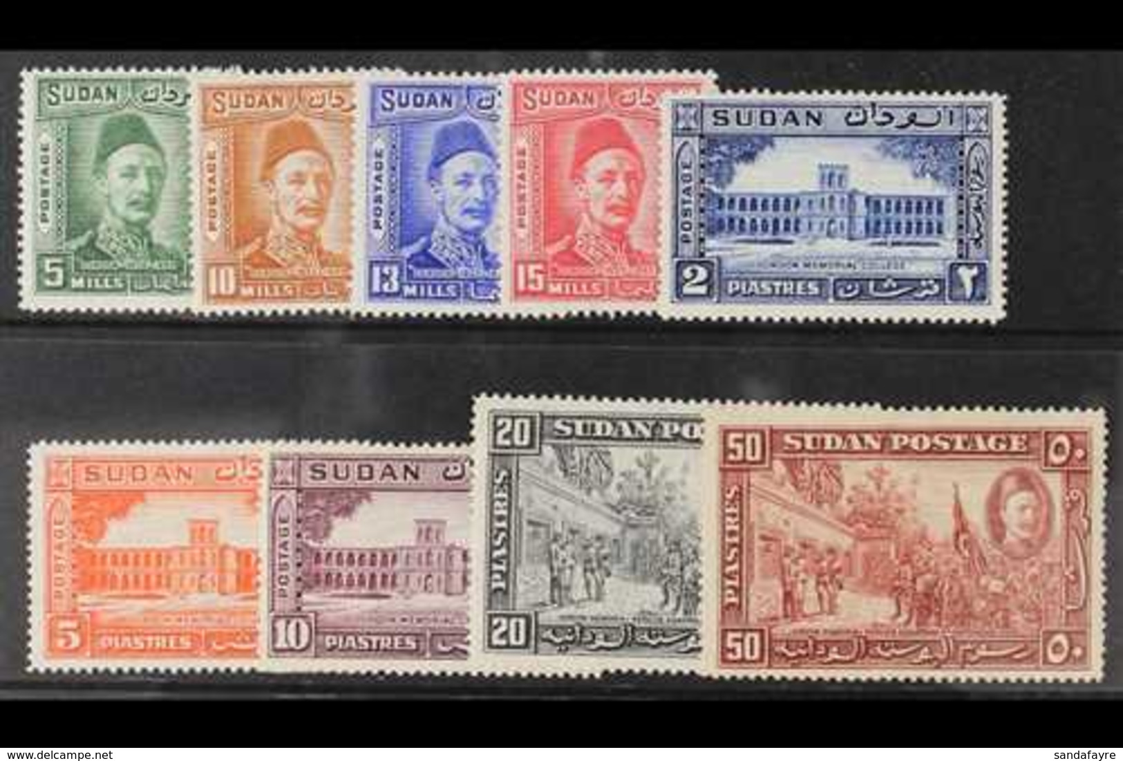 1935  50th Anniversary Of The Death Of General Gordon Complete Set, SG 59/67, Fine Mint. (9 Stamps) For More Images, Ple - Sudan (...-1951)