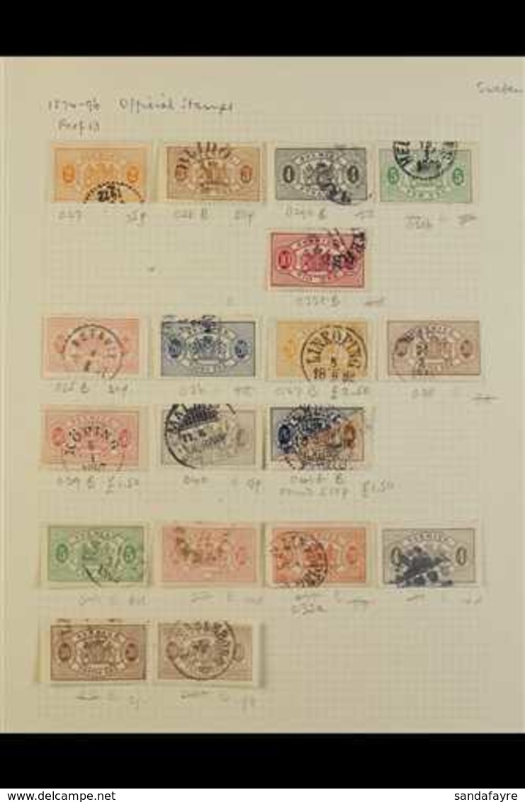 1855-1956 VALUABLE ALL DIFFERENT COLLECTION CAT £1750+.  A Mostly Used Collection Presented Neatly On A Series Of Senato - Autres & Non Classés