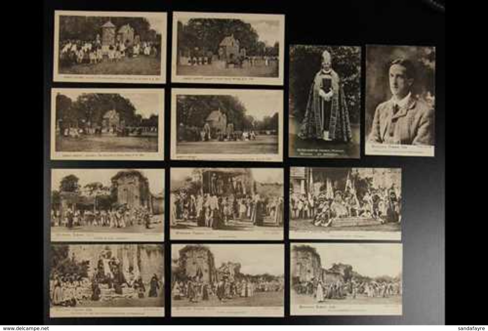 1907-08 ROMSEY AND WINCHESTER PAGEANTS  All Different Collection Of Unused Sepia Picture Postcards, One Is Real Photo. ( - Autres & Non Classés