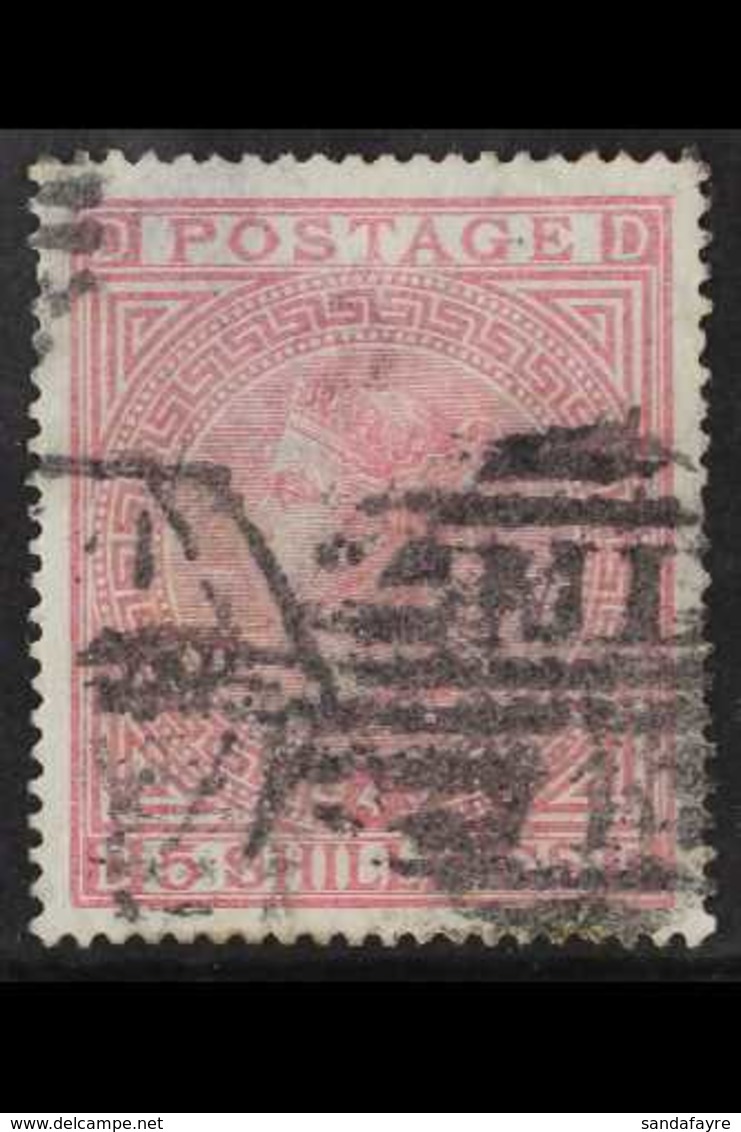 1867-83  5s Rose Plate 4 White Paper Wmk Large Anchor, SG 134, Used, Small Hinge Thin, Very Fine Centring, Cat £4,800. F - Autres & Non Classés